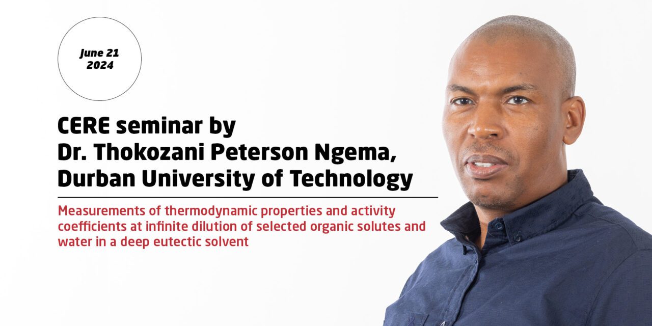 CERE Seminar by Dr. Peterson Thokozani Ngema, Durban University of Technology