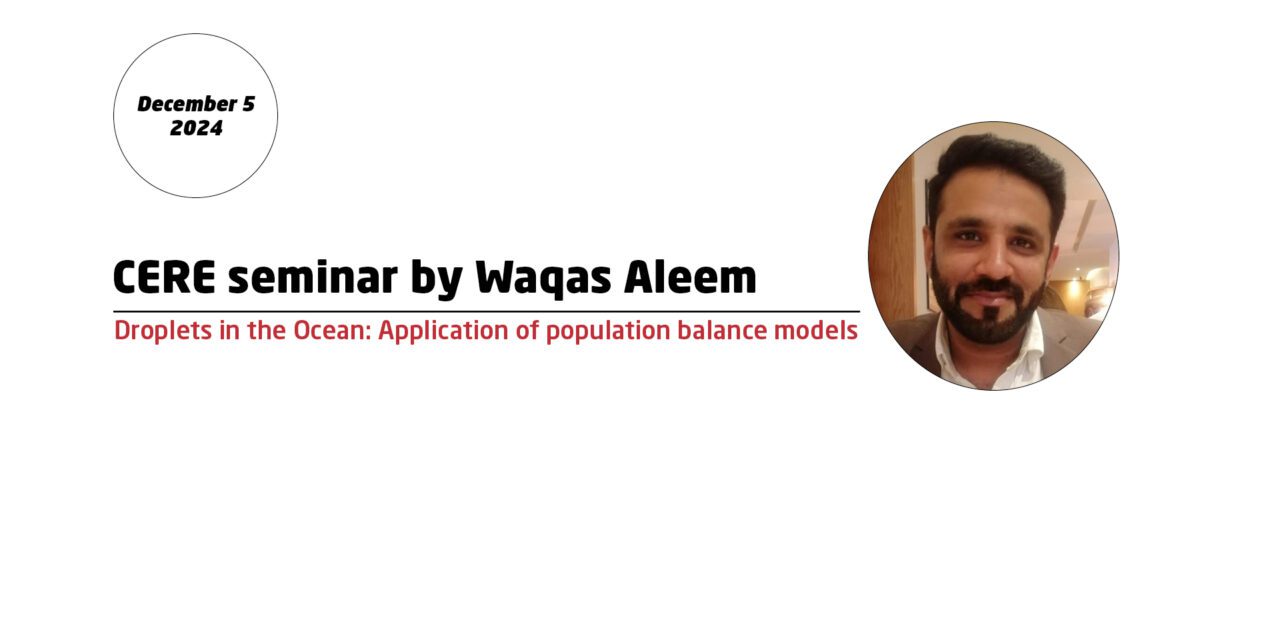 Droplets in the Ocean: Application of population balance models